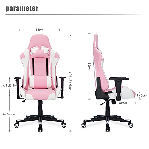 Chaise Gaming Ergonomique IntimaTe WM Heart avec Appui Tête et Accoudoirs Réglables