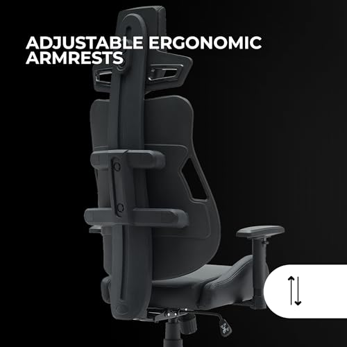 Chaise Gaming Ergonomique Mars Gaming MGC-Elite, Dossier Flexible et Accoudoirs Ajustables