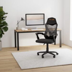 Chaise Gaming G-Lab K-Seat Rhodium ATOM Ergonomique, Dossier Inclinable, Noir