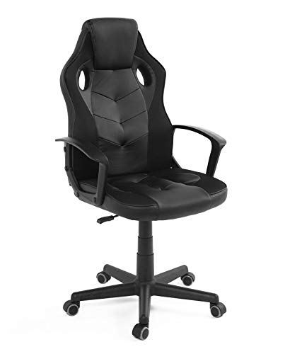 Chaise Gaming KAYELLES Sena-E Junior, Simili Cuir, Hauteur Réglable, 360° Pivotant