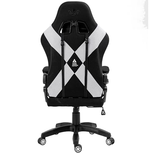 Chaise Gaming KRAKEN CHAIRS Ergonomique Noir-Blanc, Réglable et Pivotante