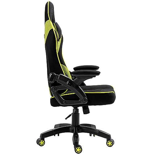 Chaise Gaming KRAKEN CHAIRS Ergonomique Noir-Vert avec Accoudoirs Réglables