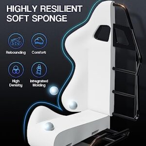 Chaise Gaming Massante Soontrans Ergonomique avec Support Lombaire et Repose-pied