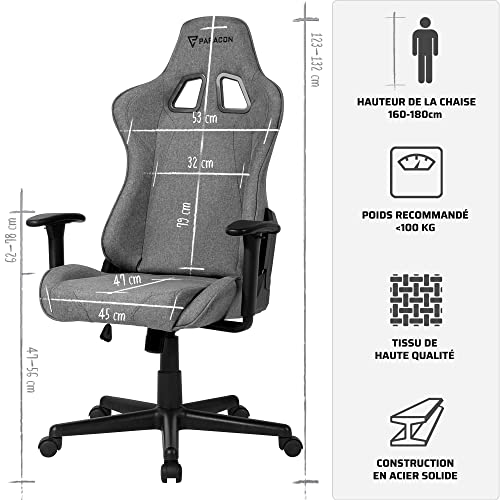 Chaise Gaming Paracon Brawler Ergonomique Dossier Inclinable Coussins Réglables 100 kg