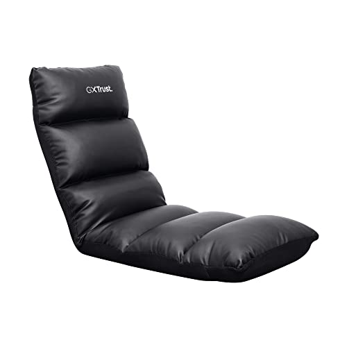 Chaise Gaming Pliable Trust Gaming GXT 718 avec Appuie-tête Réglable – Noir