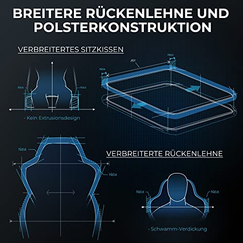 Chaise Gaming Pro Vigosit – Fauteuil Ergonomique Noir avec Accoudoirs et Repose-Pieds