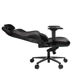 Chaise Gaming REKT Legend-R Noir Ergonomique, Inclinable 180°, Coussin Lombaire Ajustable