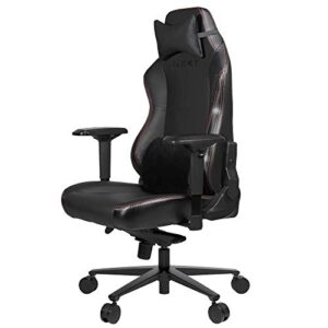 Chaise Gaming REKT Legend-R Noir Ergonomique, Inclinable 180°, Coussin Lombaire Ajustable