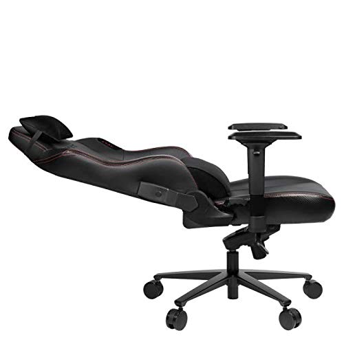 Chaise Gaming REKT Legend-R Noir Ergonomique, Inclinable 180°, Coussin Lombaire Ajustable