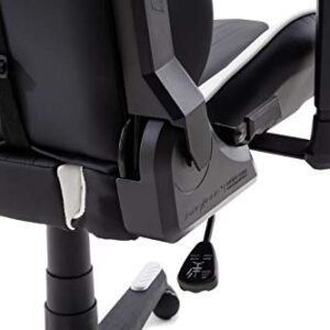Chaise Gaming Robas Lund DX Racer 6 Ergonomique Noir-Blanc, Réglable et Tournable