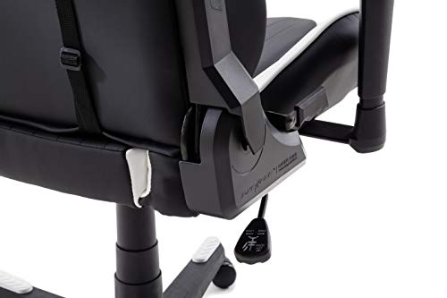 Chaise Gaming Robas Lund DX Racer 6 Ergonomique Noir-Blanc, Réglable et Tournable