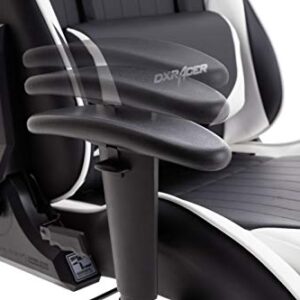 Chaise Gaming Robas Lund DX Racer 6 Ergonomique Noir-Blanc, Réglable et Tournable