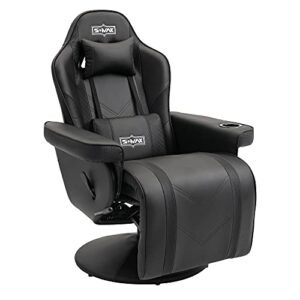 Chaise Gaming S*MAX Cuir PU avec Dossier Haut et Repose-Pieds réglable