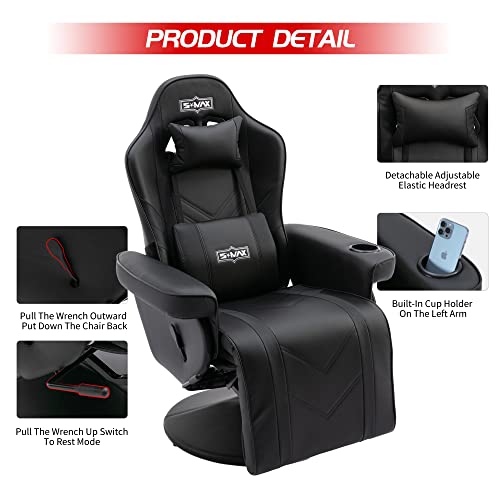 Chaise Gaming S*MAX X-Large avec Dossier Haut et Support Lombaire