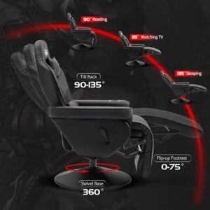 Chaise Gaming S*MAX X-Large avec Dossier Haut et Support Lombaire