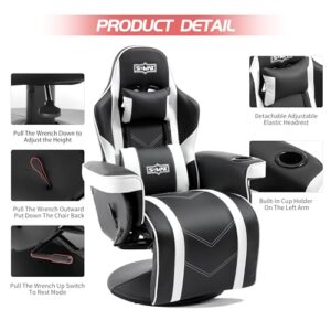 Chaise Gaming S*MAX X Large en Cuir PU avec Dossier Réglable et Support Lombaire