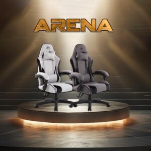 Chaise Gaming Spirit Of Gamer Arena, Tissu Micro-Fibre, Inclinable 90°-130°