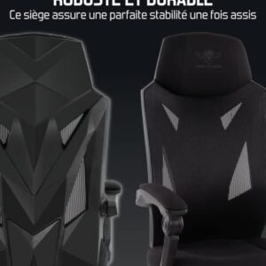 Chaise Gaming Spirit Of Gamer Ergonomique Tissu Respirant – Confort Optimisé