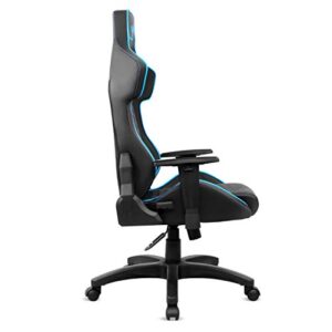 Chaise Gaming Spirit Of Gamer Néon Series Ergonomique Bleu avec Accoudoirs et Coussin Lombaire