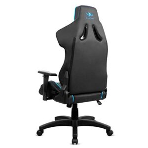 Chaise Gaming Spirit Of Gamer Néon Series Ergonomique Bleu avec Accoudoirs et Coussin Lombaire