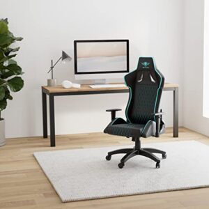 Chaise Gaming Spirit Of Gamer Néon Series Ergonomique Bleu avec Accoudoirs et Coussin Lombaire