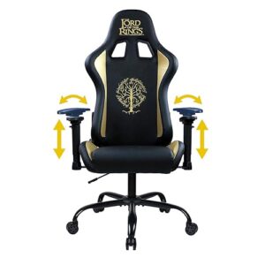 Chaise Gaming Subsonic Le Seigneur des Anneaux, Fauteuil Noir Taille L