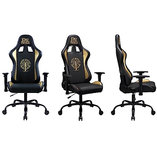 Chaise Gaming Subsonic Le Seigneur des Anneaux, Fauteuil Noir Taille L