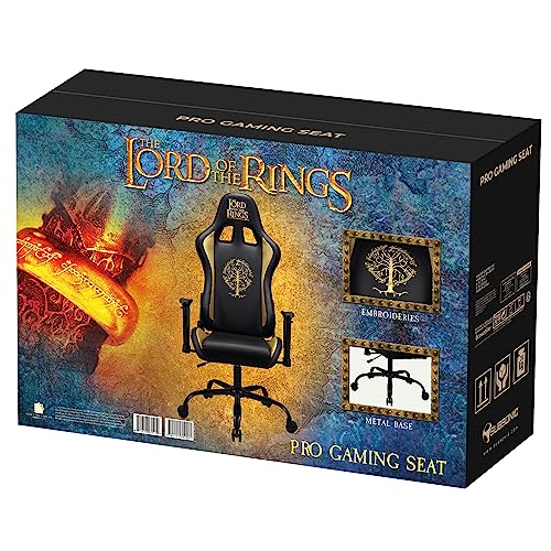Chaise Gaming Subsonic Le Seigneur des Anneaux, Fauteuil Noir Taille L