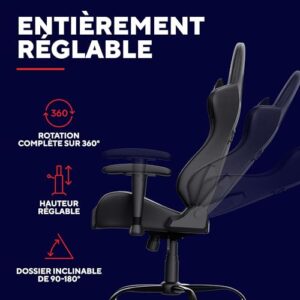Chaise Gaming Trust Gaming GXT 708 Resto – Dossier Réglable et Pivotant 360°