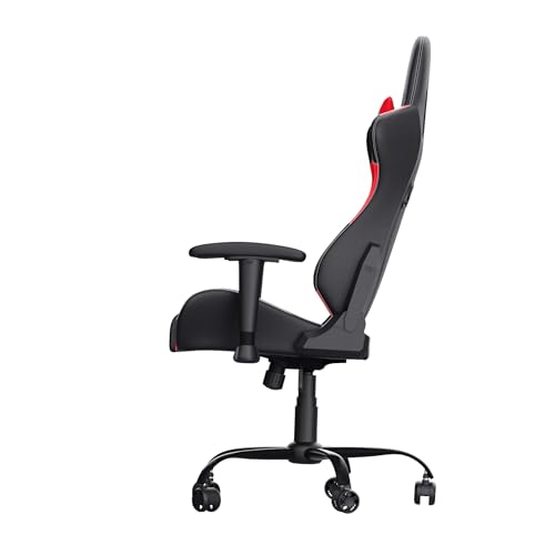 Chaise Gaming Trust Gaming GXT 708R – Dossier Réglable, Pivotement 360° – Rouge