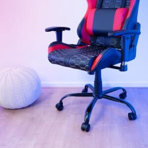 Chaise Gaming Trust Gaming GXT 708R – Dossier Réglable, Pivotement 360° – Rouge