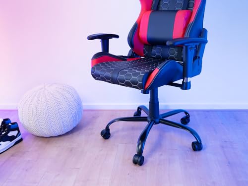 Chaise Gaming Trust Gaming GXT 708R – Dossier Réglable, Pivotement 360° – Rouge