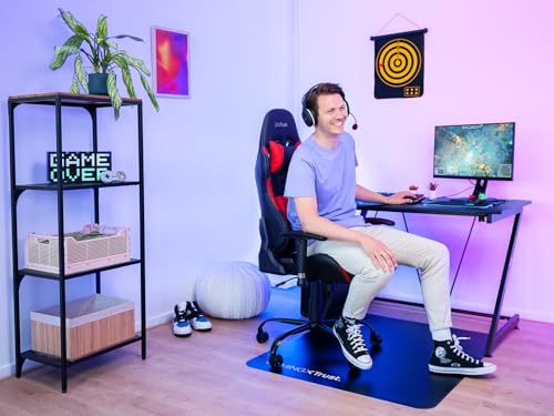 Chaise Gaming Trust Gaming GXT 708R – Dossier Réglable, Pivotement 360° – Rouge