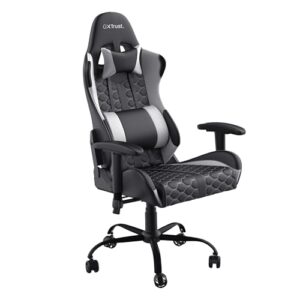 Chaise Gaming Trust Gaming GXT 708W – Dossier Réglable 360° Blanche