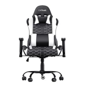 Chaise Gaming Trust Gaming GXT 708W – Dossier Réglable 360° Blanche