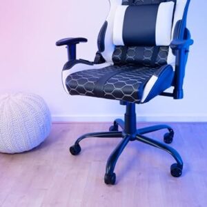 Chaise Gaming Trust Gaming GXT 708W – Dossier Réglable 360° Blanche