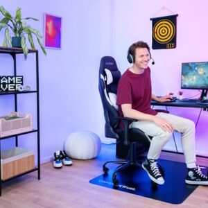 Chaise Gaming Trust Gaming GXT 708W – Dossier Réglable 360° Blanche