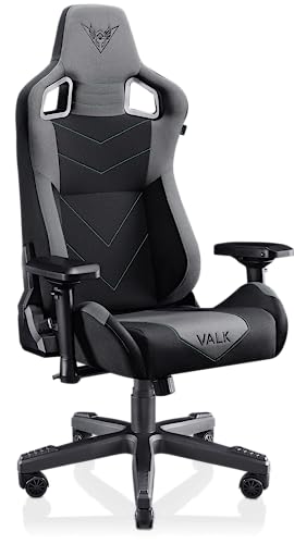 Chaise Gaming VALK Gaia Onyx Noir – Ergonomique, Tissu Respirant, Accoudoirs 4D