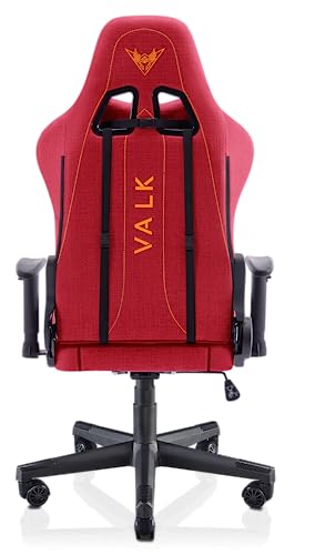 Chaise Gaming VALK Nyx Rouge Rubis – Tissu Respirant, Accoudoirs 2D