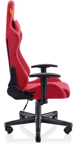 Chaise Gaming VALK Nyx Rouge Rubis – Tissu Respirant, Accoudoirs 2D