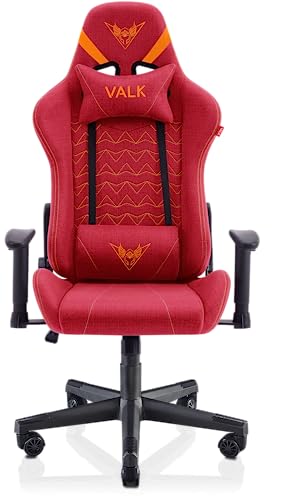 Chaise Gaming VALK Nyx Rouge Rubis – Tissu Respirant, Accoudoirs 2D