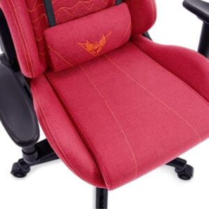 Chaise Gaming VALK Nyx Rouge Rubis – Tissu Respirant, Accoudoirs 2D
