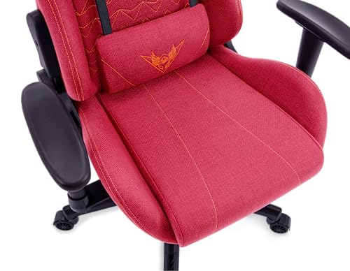 Chaise Gaming VALK Nyx Rouge Rubis – Tissu Respirant, Accoudoirs 2D