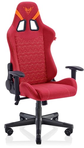 Chaise Gaming VALK Nyx Rouge Rubis – Tissu Respirant, Accoudoirs 2D