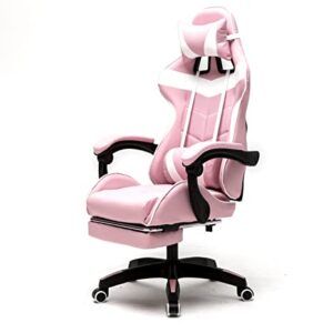 Chaise Gaming VDD Cyclone avec Repose Pieds – Blanc pour Adolescents
