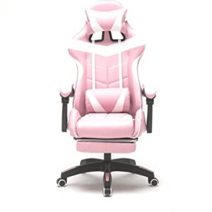 Chaise Gaming VDD Cyclone avec Repose Pieds – Blanc pour Adolescents