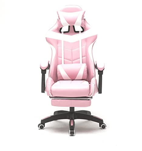 Chaise Gaming VDD Cyclone avec Repose Pieds – Blanc pour Adolescents