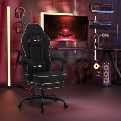 Chaise Gaming WOLTU GS11sz Ergonomique avec Repose-Pieds et Support Lombaire