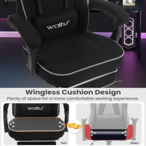 Chaise Gaming WOLTU GS11sz Ergonomique avec Repose-Pieds et Support Lombaire