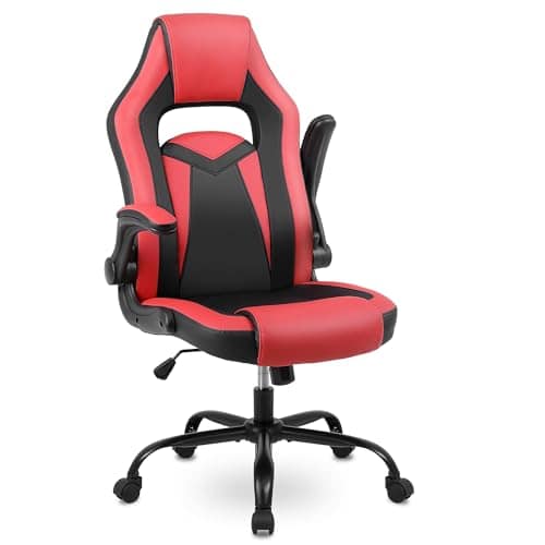 Chaise Gaming Youhauchair Ergonomique Cuir PU avec Accoudoirs Rabattables jusqu’à 150kg